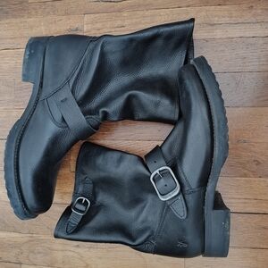 Sold* Frye Black Moto Style Boots